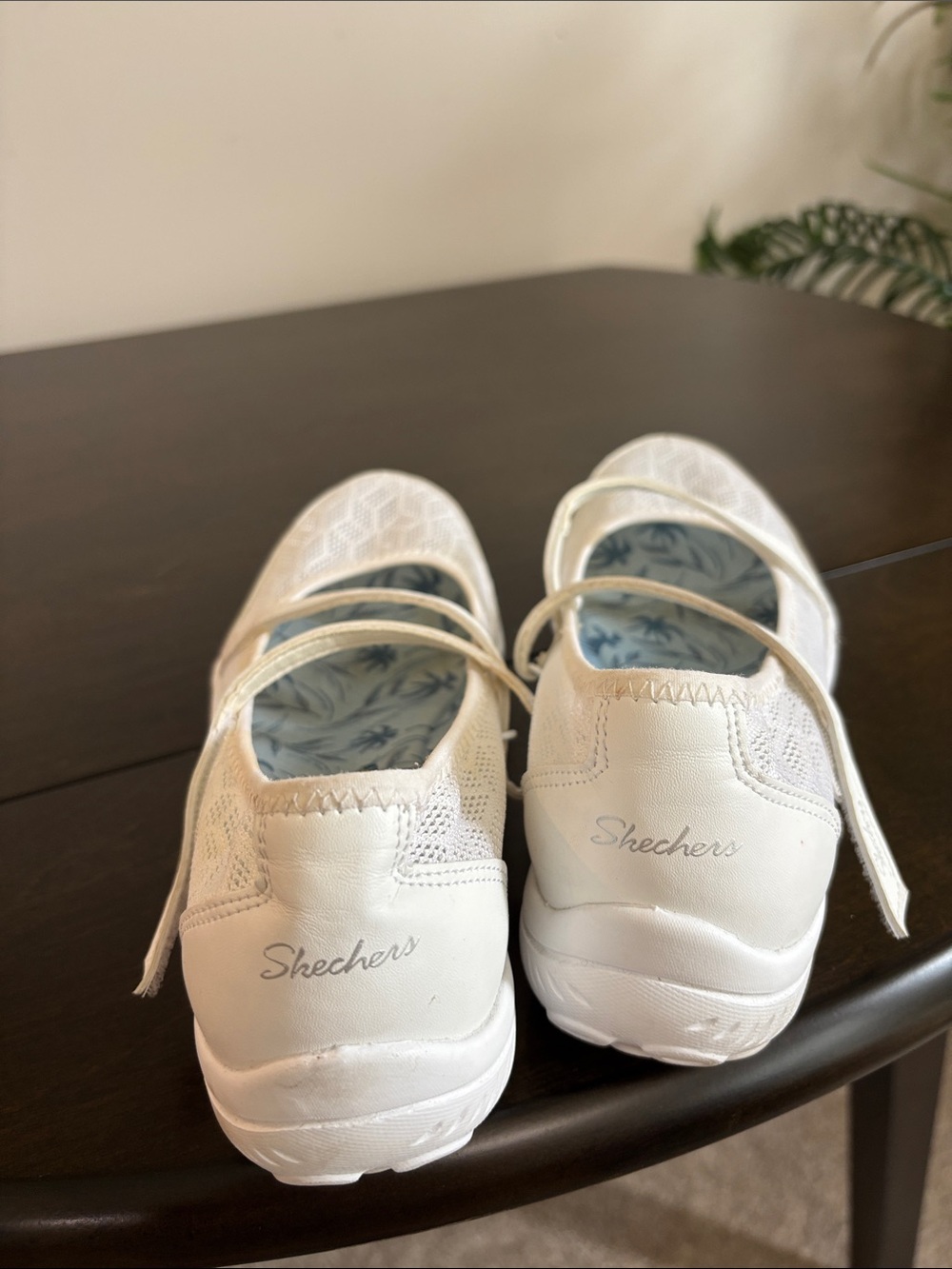 Skechers White Be-Lux Airy Winds Mary Jane’s Size 7 1/2 - Picture 6 of 10